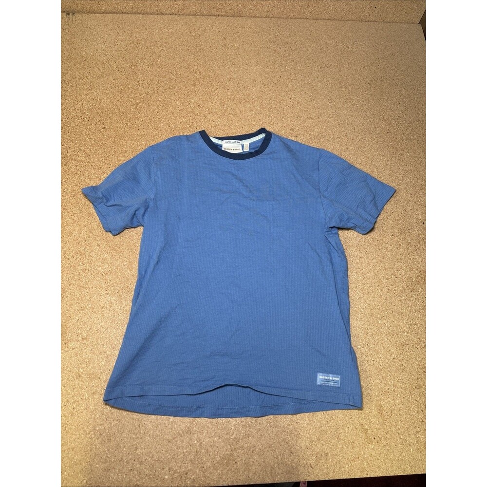 Scotch & Soda Amsterdam T Shirt Mens Size M Ribbed Textured Stretch B1